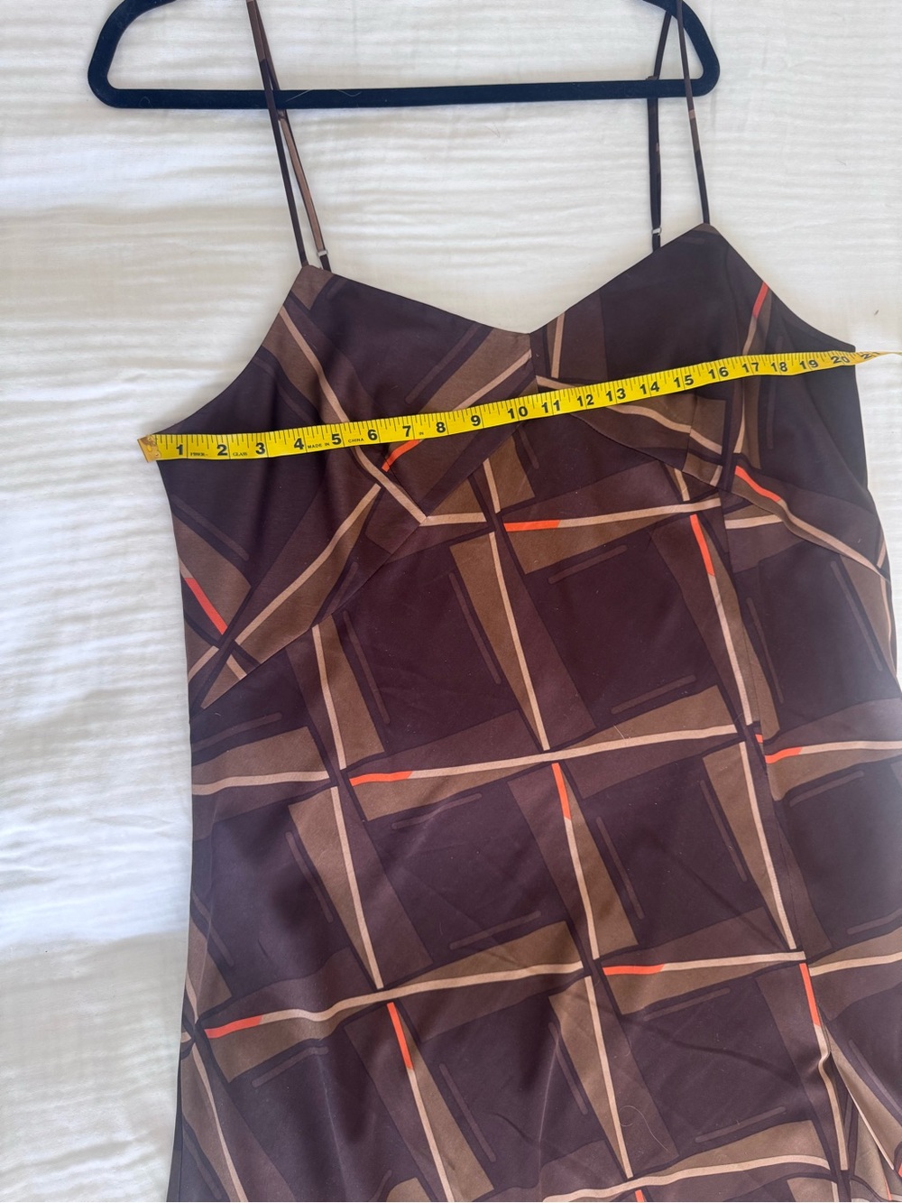 Banana Republic Brown Geometric Maxi Slip Dress - NWT - Picture 6 of 7